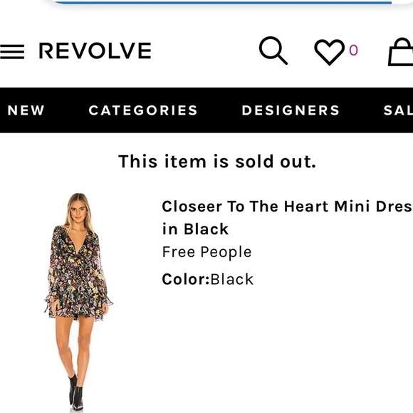 Free People Closer To The Heart Mini Dress Black Multi Floral Dress - Picture 3 of 16